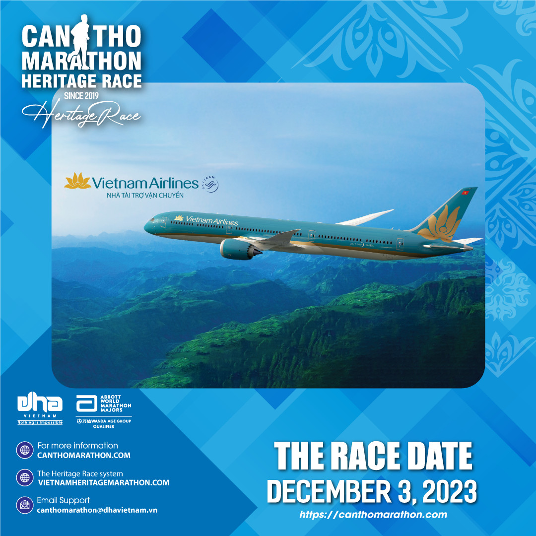 FLY WITH VIETNAM AIRLINES TO CAN THO MARATHON – HERITAGE RACE 2023