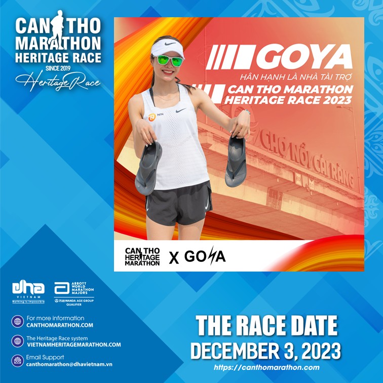 GOYA TIẾP LỬA GIẢI MARATHON QUỐC TẾ DI SẢN CẦN THƠ  2023