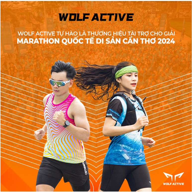 WOLF ACTIVE TỰ HÀO LÀ THƯƠNG HIỆU TÀI TRỢ CHO GIẢI MARATHON QUỐC TẾ DI SẢN CẦN THƠ 2024