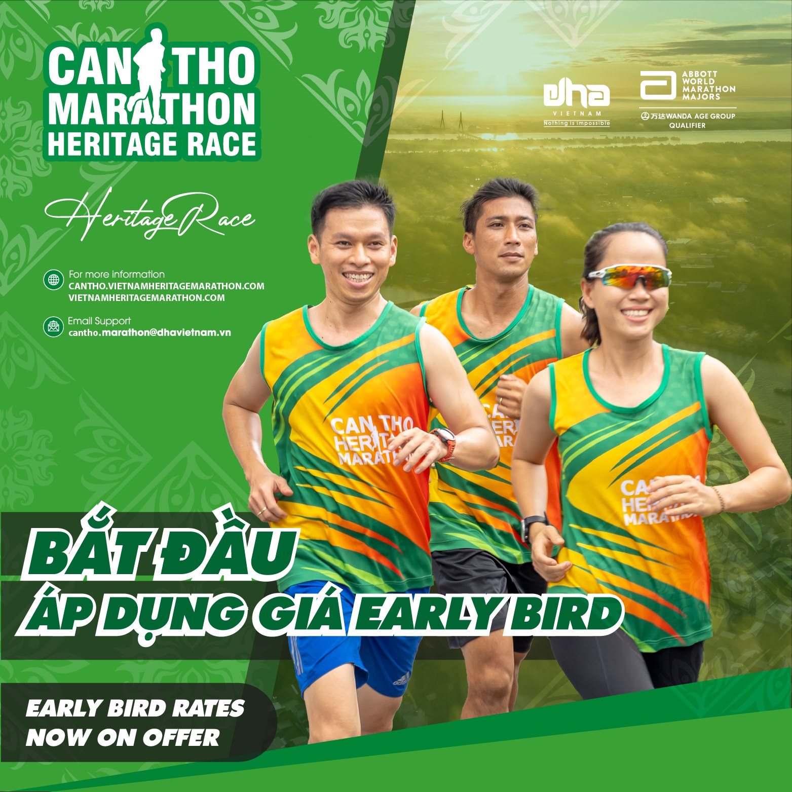 Giải Marathon Quốc tế Di sản Cần Thơ 2022 Áp Dụng Giá Early Bird