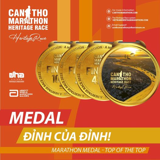 Huy Chương Giải Marathon Quốc Tế Di Sản Cần Thơ 2022