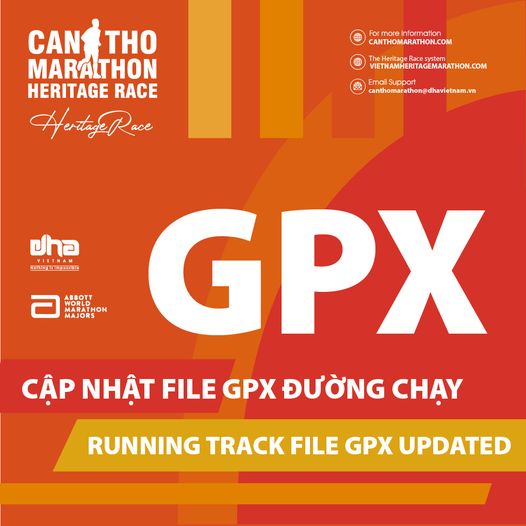 Giải Marathon Quốc tế Di sản Cần Thơ 2022 Cập Nhật Đường Chạy, File GPX