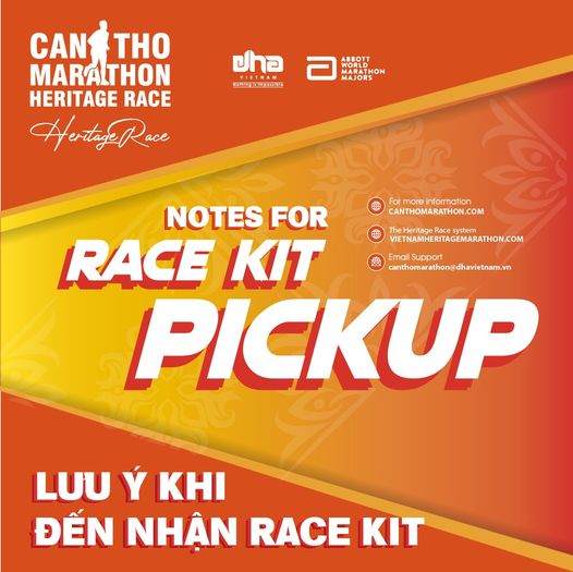 Can Tho Marathon – A Heritage Race 2022: Notes For Race Kit Pickup