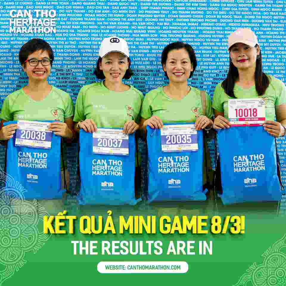 Can Tho Heritage Marathon: Kết Quả Mini Game 